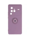 Bizon Case Silicone Ring Sq VIVO X80 Pro dark purple
