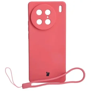 Etui Bizon Case Silicone Sq do VIVO X90 Pro brudny róż