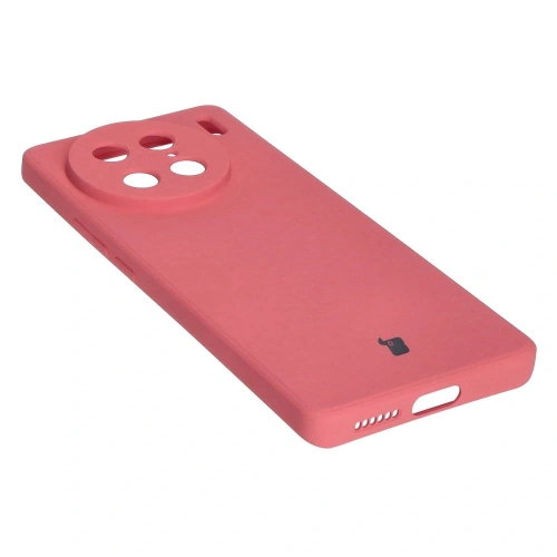 Etui Bizon Case Silicone Sq do VIVO X90 Pro brudny róż