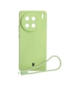 Etui Bizon Case Silicone Sq pro VIVO X90 Pro jasně zelené