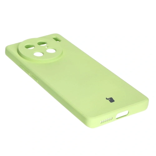 Etui Bizon Case Silicone Sq do VIVO X90 Pro jasnozielone