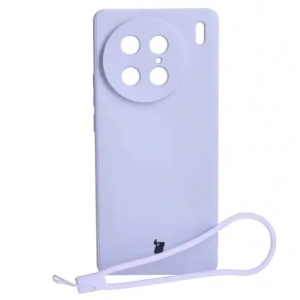 Etui Bizon Case Silicone Sq do VIVO X90 Pro jasnofioletowe