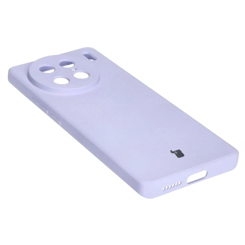 Etui Bizon Case Silicone Sq do VIVO X90 Pro jasnofioletowe