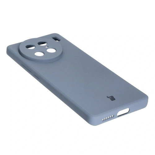 Etui Bizon Case Silicone Sq do VIVO X90 Pro szare