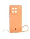 Etui Bizon Case Silicone Sq pro VIVO X90 Pro oranžové