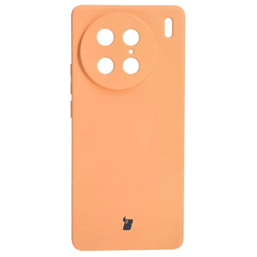 Etui Bizon Case Silicone Sq do VIVO X90 Pro pomarańczowe