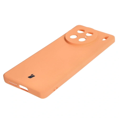 Etui Bizon Case Silicone Sq do VIVO X90 Pro pomarańczowe