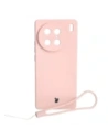 Etui Bizon Case Silicone Sq pro VIVO X90 Pro světle růžové