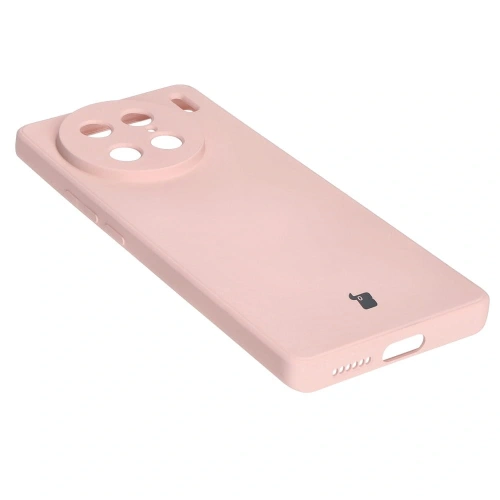Etui Bizon Case Silicone Sq do VIVO X90 Pro jasnoróżowe