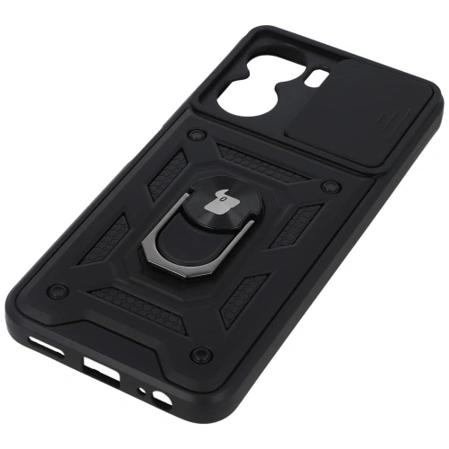 Etui Bizon Case CamShield Ring do VIVO Y16 czarne