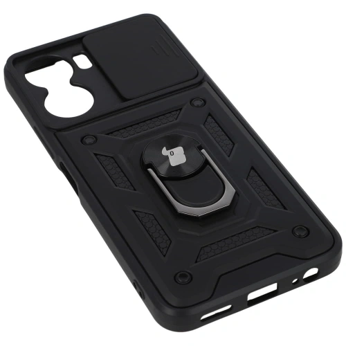 Etui Bizon Case CamShield Ring do VIVO Y16 czarne