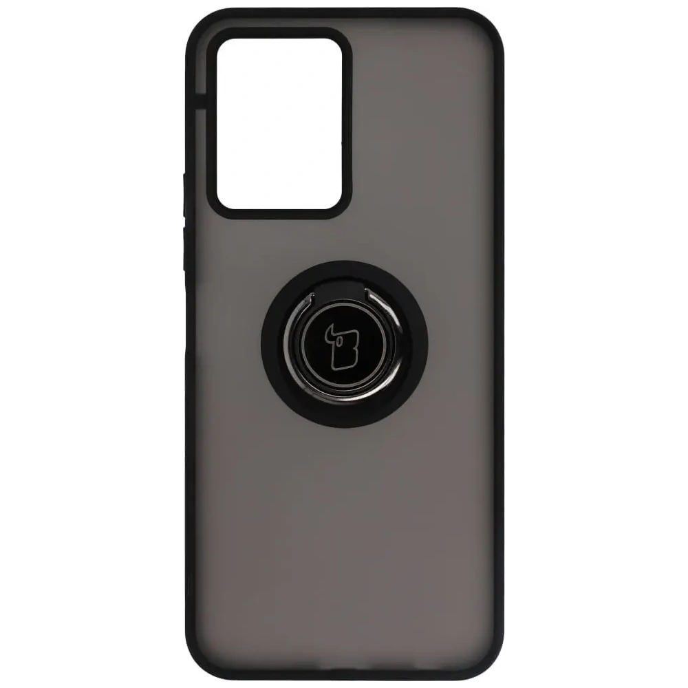 Hurtownia GSM - Pouzdro s úchopem na prst Bizon Case Hybrid Ring pro Vivo Y16 / Y02 kouřové s černým rámečkem - BIZ1898 - {ean13} - Hurt