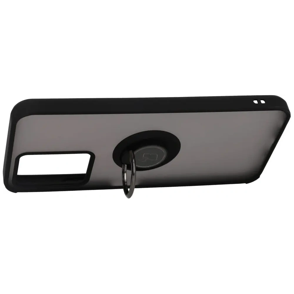 Hurtownia GSM - Pouzdro s úchopem na prst Bizon Case Hybrid Ring pro Vivo Y16 / Y02 kouřové s černým rámečkem - BIZ1898 - {ean13} - Hurt