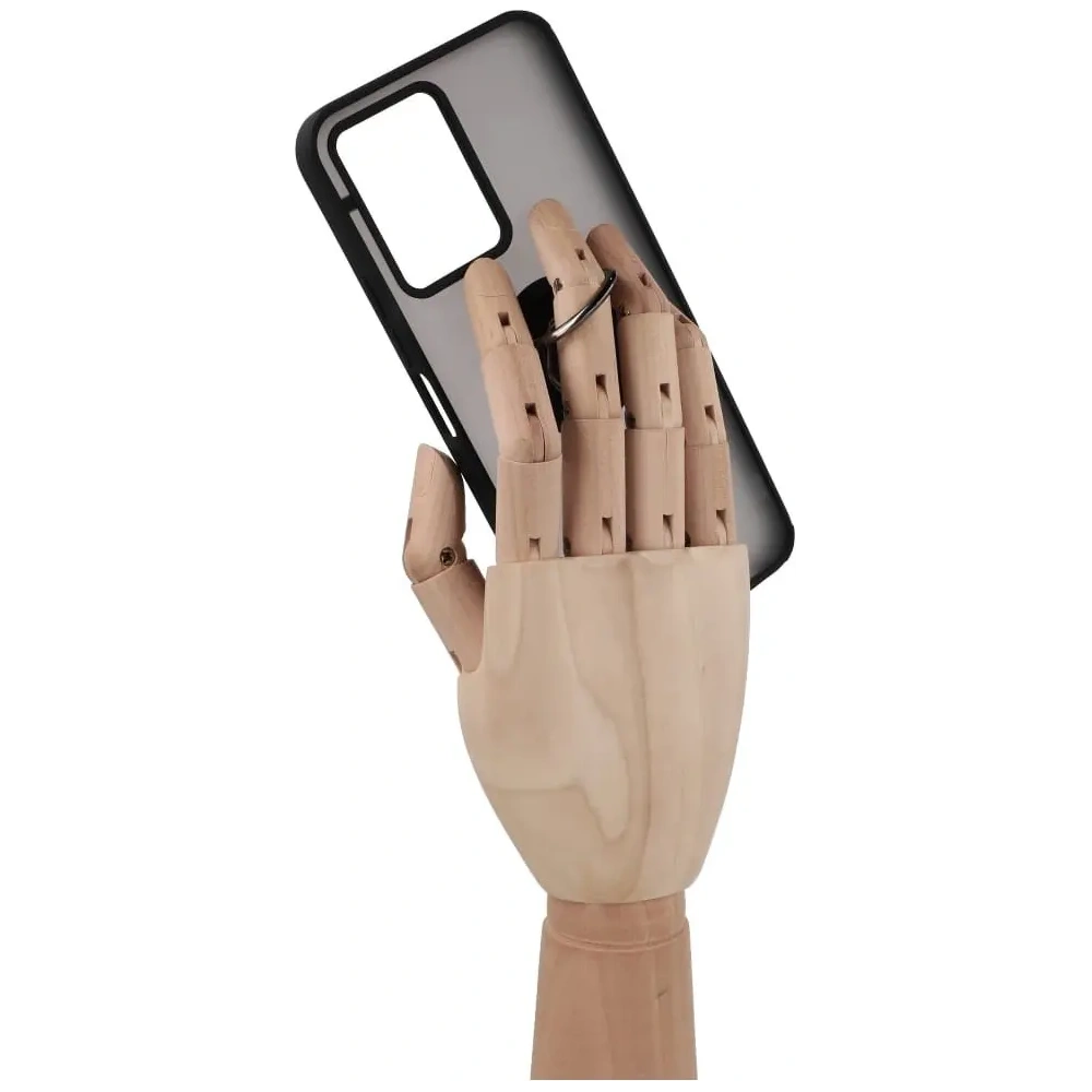 Hurtownia GSM - Pouzdro s úchopem na prst Bizon Case Hybrid Ring pro Vivo Y16 / Y02 kouřové s černým rámečkem - BIZ1898 - {ean13} - Hurt