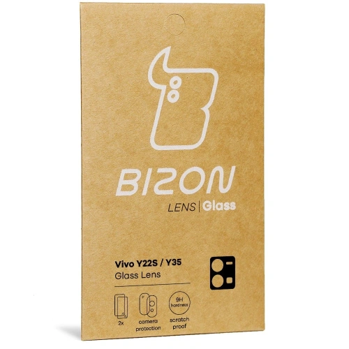 Szkło na aparat Bizon Glass Lens do Vivo Y22s / Y35 [2 PACK]