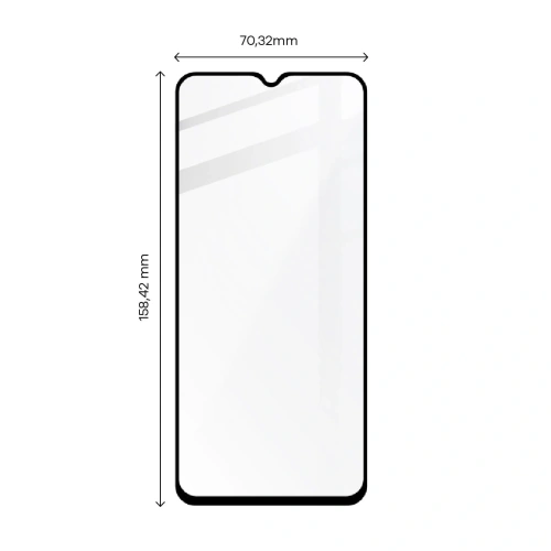 Szkło hartowane Bizon Glass Edge 2 do Vivo Y76 5G / Y35 / Y22s / Y16 czarne