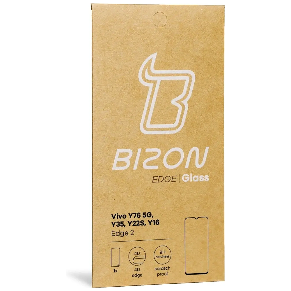 Wholesale Bizon Glass Edge 2 Vivo Y76 5G / Y35 / Y22s / Y16 black - BIZ1906 - {ean13} - Hurt
