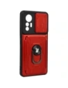 Hurtownia GSM - Etui Bizon Case Camshield Card Slot Ring do Xiaomi 12 Lite červené - BIZ1907 - {ean13} - Hurt