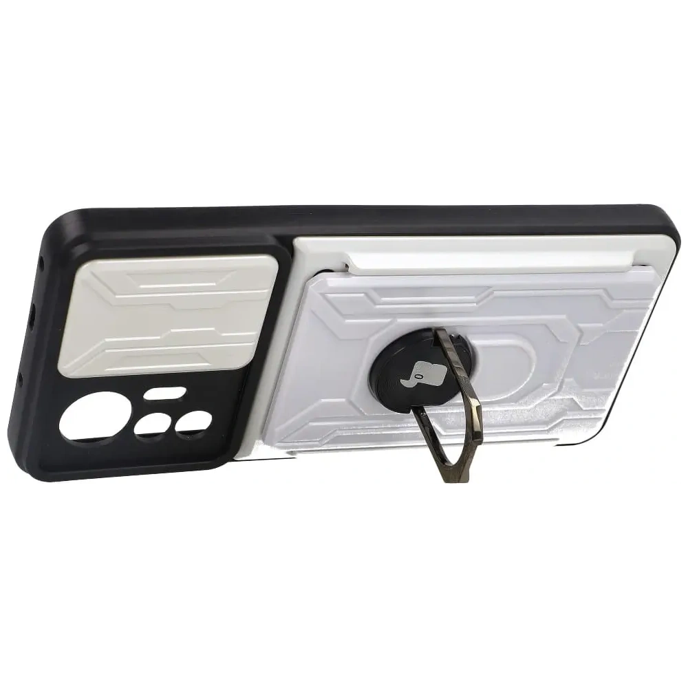 Hurtownia GSM - Etui Bizon Case Camshield Card Slot Ring do Xiaomi 12 Lite bílé - BIZ1909 - {ean13} - Hurt