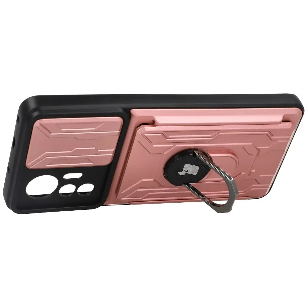 Hurtownia GSM - Etui Bizon Case Camshield Card Slot Ring do Xiaomi 12 Lite světle růžové - BIZ1910 - {ean13} - Hurt