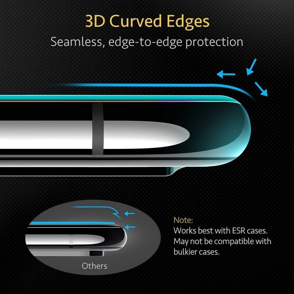 Wholesale ESR Screen Shield 3D Apple iPhone 11 Pro Max Black - ESR121BLK - {ean13} - Hurt
