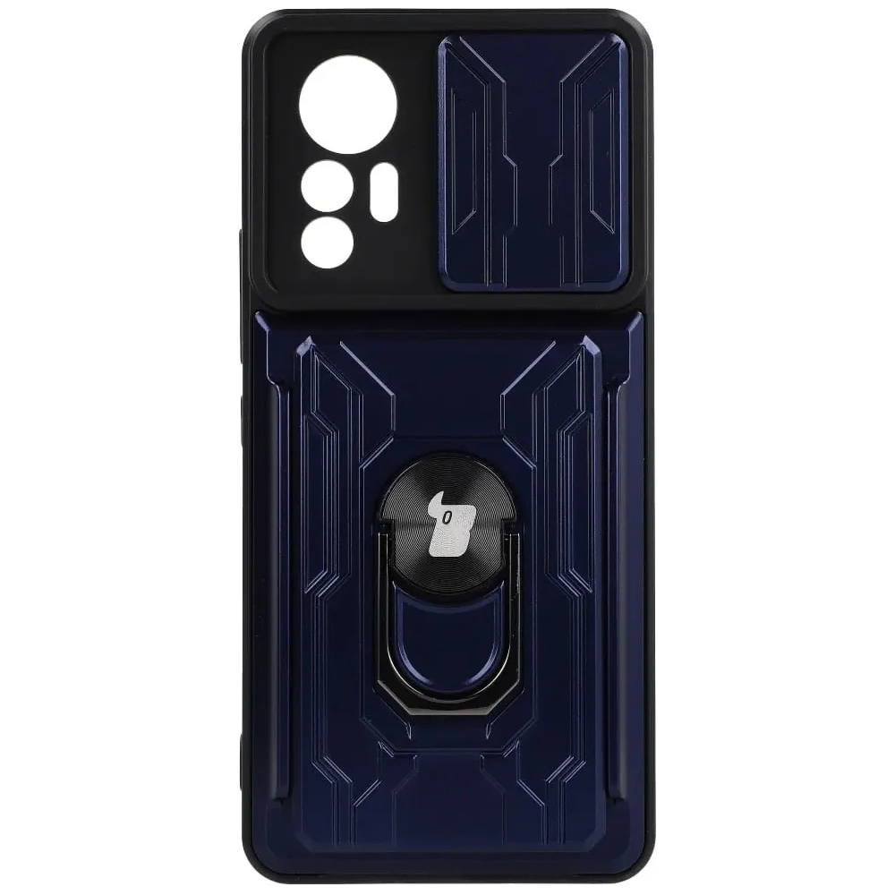 Hurtownia GSM - Bizon Case Camshield Kártyahely Gyűrű Xiaomi 12 Lite tengerészkék - BIZ1911 - {ean13} - Hurt