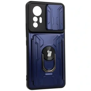 Wholesale Bizon Case Camshield Card Slot Ring Xiaomi 12 Lite navy blue - BIZ1911 - {ean13} - Hurt