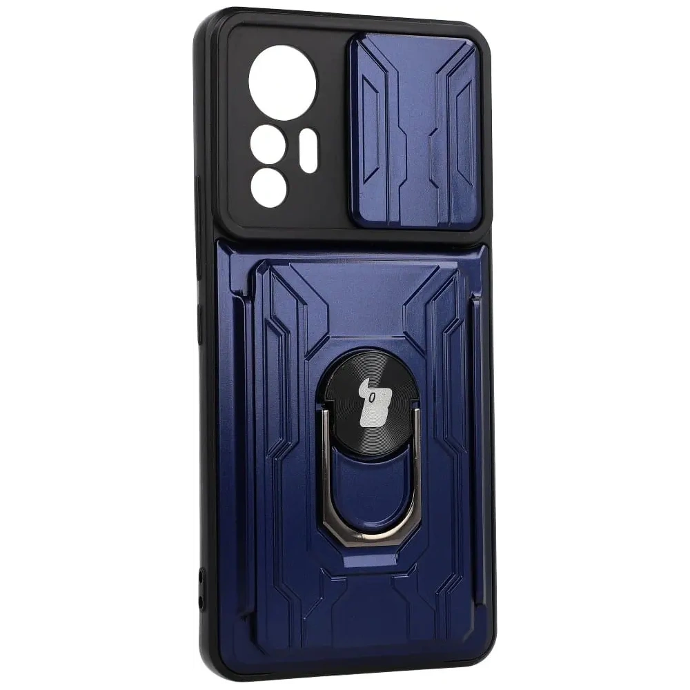 Hurtownia GSM - Etui Bizon Case Camshield Card Slot Ring do Xiaomi 12 Lite granátové - BIZ1911 - {ean13} - Hurt