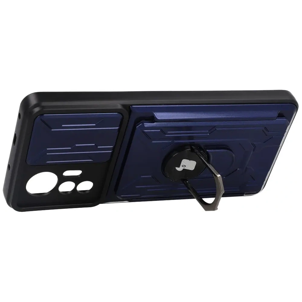 Hurtownia GSM - Etui Bizon Case Camshield Card Slot Ring do Xiaomi 12 Lite granátové - BIZ1911 - {ean13} - Hurt