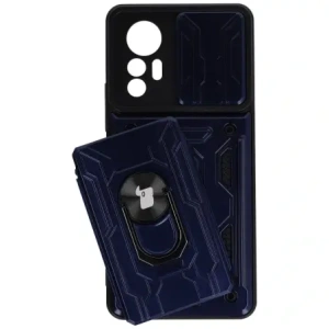 Wholesale Bizon Case Camshield Card Slot Ring Xiaomi 12 Lite navy blue - BIZ1911 - {ean13} - Hurt