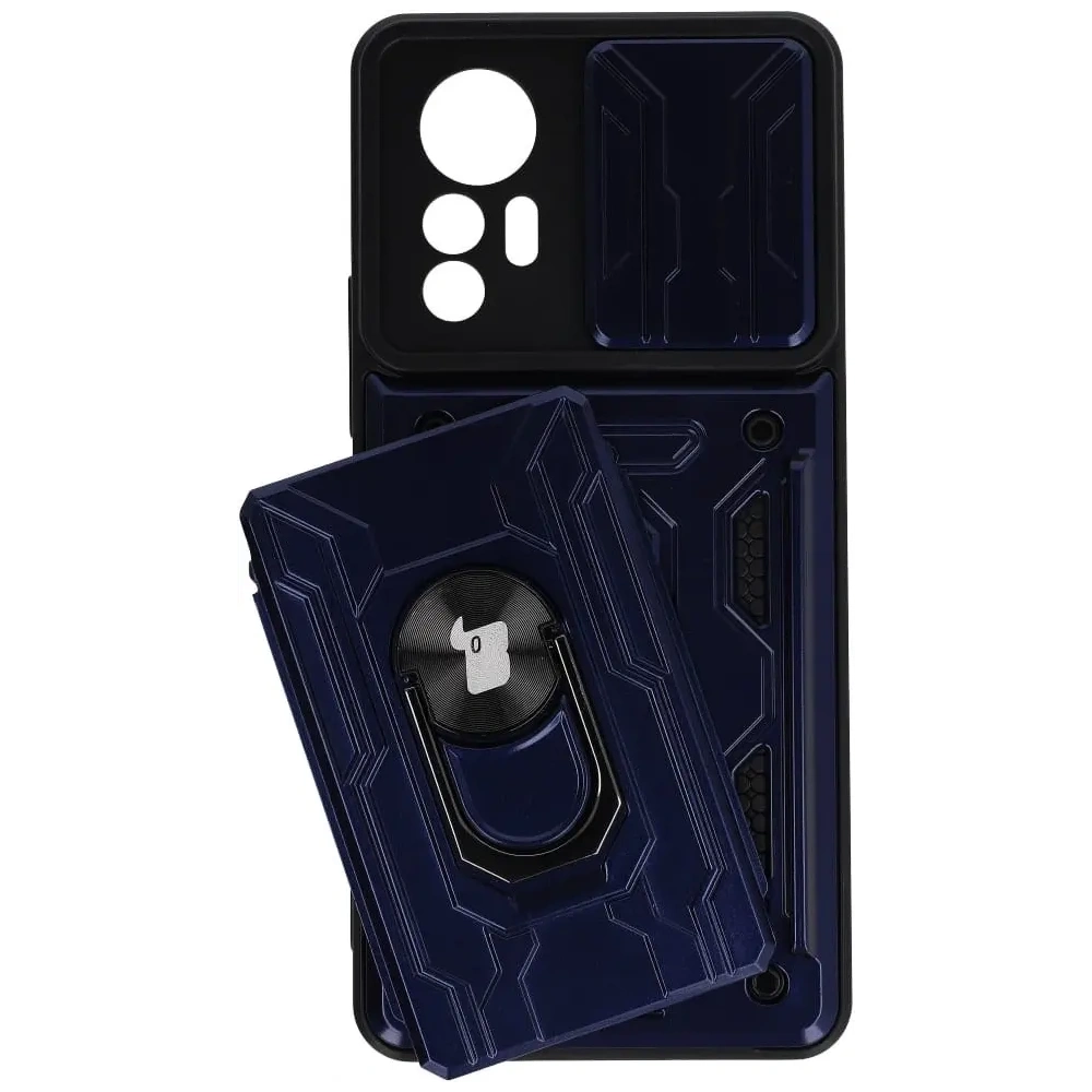 Hurtownia GSM - Etui Bizon Case Camshield Card Slot Ring do Xiaomi 12 Lite granátové - BIZ1911 - {ean13} - Hurt