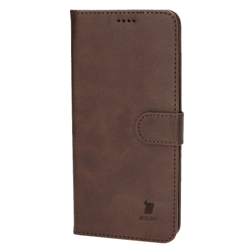 Etui Bizon Case Wallet do Xiaomi 12 Lite ciemnobrązowe