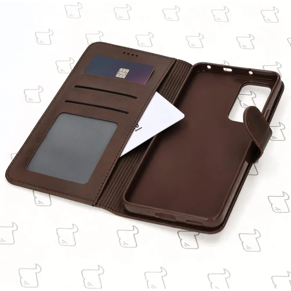 Hurtownia GSM - Bizon Case Wallet Xiaomi 12 Lite sötétbarna - BIZ1912 - {ean13} - Hurt