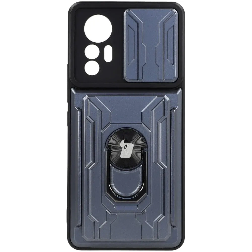Hurtownia GSM - Bizon Case Camshield Card Slot Ring Xiaomi 12 Lite gri - BIZ1913 - {ean13} - Hurt