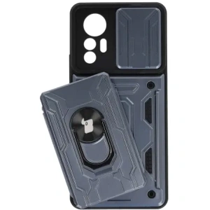 Wholesale Bizon Case Camshield Card Slot Ring Xiaomi 12 Lite grey - BIZ1913 - {ean13} - Hurt