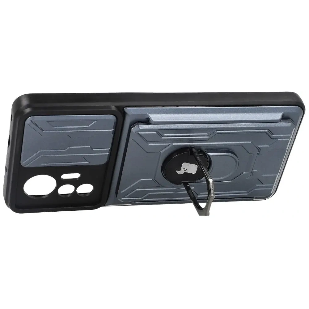 Hurtownia GSM - Etui Bizon Case Camshield Card Slot Ring do Xiaomi 12 Lite šedé - BIZ1913 - {ean13} - Hurt