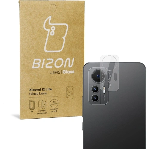 Szkło na aparat Bizon Glass Lens do Xiaomi 12 Lite [2 PACK]