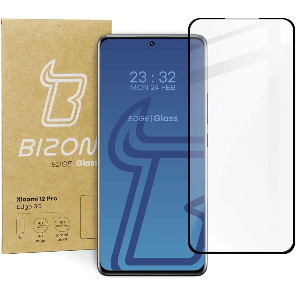 Hurtownia GSM - Szkło hartowane Bizon Glass Edge 3D do Xiaomi 12 Pro - BIZ1921 - {ean13} - Hurt