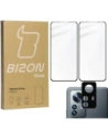 Bizon Glass Edge 3D sticlă temperată - [2 PACK] + protecție pentru lentilă Xiaomi 12 Pro negru