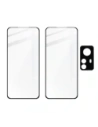 Hurtownia GSM - Szkło hartowane Bizon Glass Edge 3D - [2 PACK] + ochrona na obiektyw Xiaomi 12 Pro czarne - BIZ1922 - {ean13} - Hurt