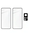 Hurtownia GSM - Bizon Edge de sticlă 3D din sticlă temperată - [2 PACHET] + protecție pentru lentile Xiaomi 12 / 12X negru - BIZ1926 - {ean13} - Hurt