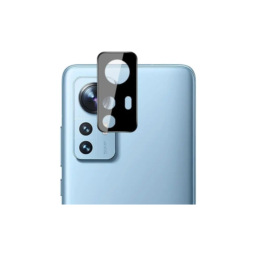 Hurtownia GSM - Bizon Edge de sticlă 3D din sticlă temperată - [2 PACHET] + protecție pentru lentile Xiaomi 12 / 12X negru - BIZ1926 - {ean13} - Hurt