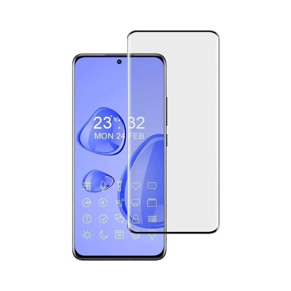 Hurtownia GSM - Szkło hartowane Bizon Glass Edge 3D - [2 PACK] + ochrona na obiektyw Xiaomi 12 / 12X czarne - BIZ1926 - {ean13} - Hurt