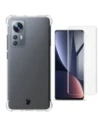 Bizon Case Clear Pack carcasă + 2x folie de protecție Xiaomi 12/12x transparentă