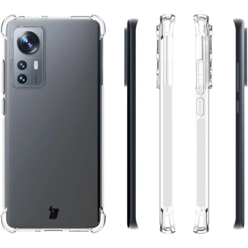 Etui + 2x folia Bizon Case Clear Pack do Xiaomi 12/12x przezroczyste