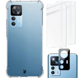 Wholesale Bizon Case Clear Pack case + 2x screen glass + lens glass Xiaomi 12T clear - BIZ1936 - {ean13} - Hurt