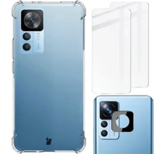 Hurtownia GSM - Etui + 2x sklo na displej + objektiv Bizon Case Clear Pack pro Xiaomi 12T Pro průhledné - BIZ1942 - {ean13} - Hurt
