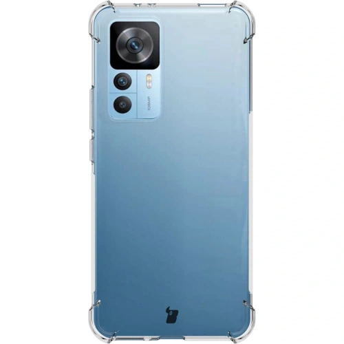 Etui + 2x szkło na ekran + obiektyw Bizon Case Clear Pack do Xiaomi 12T Pro przezroczyste