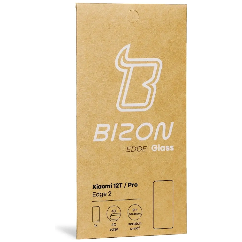 Hurtownia GSM - Tvrzené sklo Bizon Glass Edge 2 pro Xiaomi 12T / 12T Pro černé - BIZ1943 - {ean13} - Hurt