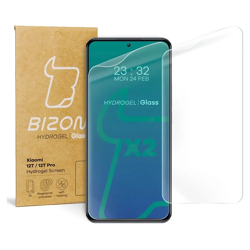 Hurtownia GSM - Fólie hydrogelová na displej Bizon Glass Hydrogel do Xiaomi 12T / 12T Pro [2 PACK] - BIZ1945 - {ean13} - Hurt